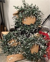 Lot of 3 Faux Olive leaf wreaths