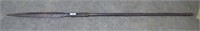 Carved Wood Spear Pole Arm 90"l
