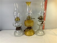 2 Electric and 1 Oil Lamp
