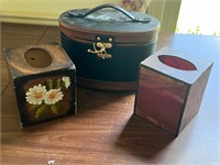 Stained glass tissue box cover