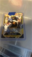 Score Nico Collins Gold Zone Auto /50