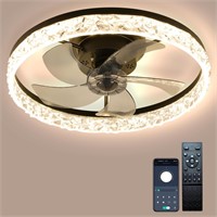 Cainjiazh 20" Low Profile Ceiling Fan with Light M