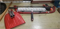Assorted Items, Saw, (2) Clamps, Paint Roller &