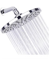 Livearty High Pressure Shower Head, 8-Inch Chrome