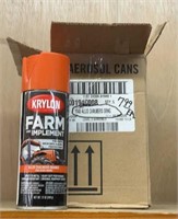 Case of 6 Allis Chalmers Orange Spray Paint