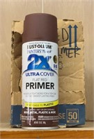 Case of 6 Flat Red Primer Spray Paint