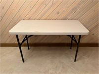 Lifetime brand rectangular folding plastic table