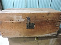 Antique Wood Toolbox 24"x11x12