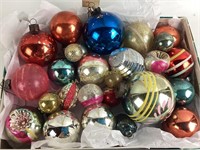 Shiny Brite Christmas ornaments in Wolf &