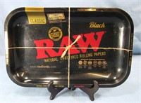 METAL TRAY*RAW PAPERS*COLLECTIBLE ADVERTISING