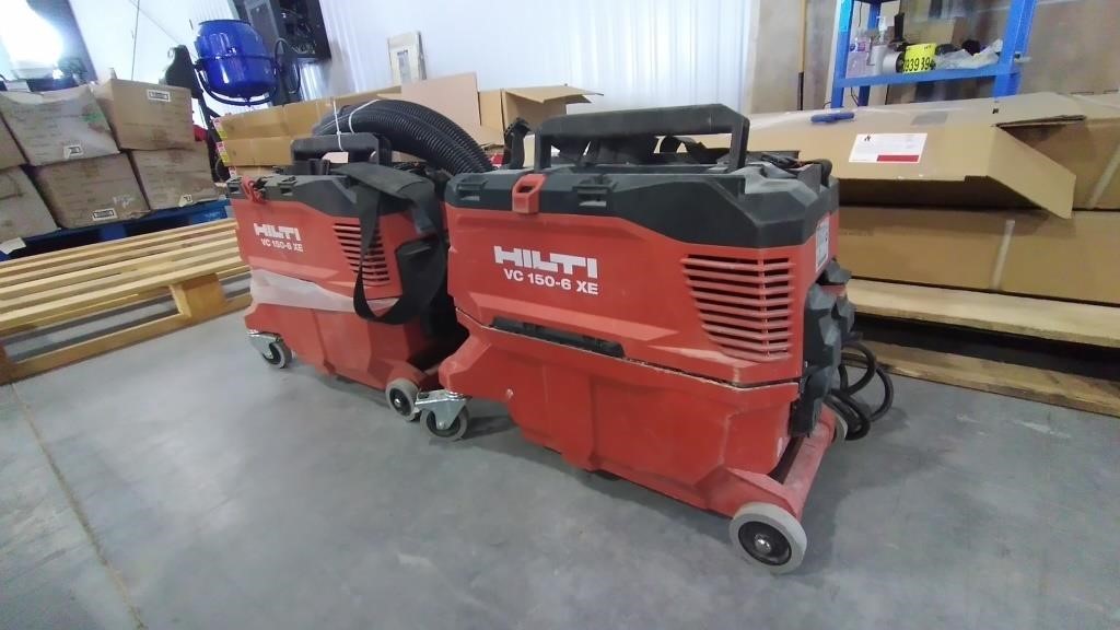 (2) Hilti Wet/Dry Vacuums