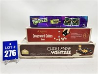 Challenge Yahtzee, Crossword Cubes & Memory Match