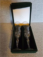 SHANNON FINE CRYSTAL FLUTES IN BOX