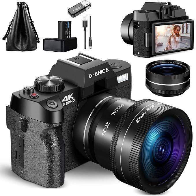 190$-G-Anica 4K Digital Cameras for Photography