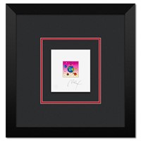 Peter Max, "Cosmic Runner with Planet" Framed Limi