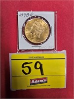 1898-S LIBERTY 20 DOLLAR GOLD PIECE