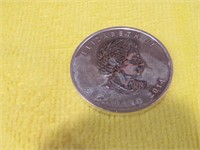 2014 Elizabeth II 5 Dollar Coin (1 Troy Oz Silver)
