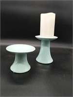 TWO PIECE CANDLE HOLDERS SET
