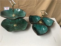 2 Ceramic Candy Dishes
