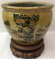 Asian Style Planter with Base