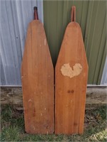 2 Old Wood Ironing Boards