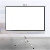 Portable 84", 4:3, fabric projector screen with st
