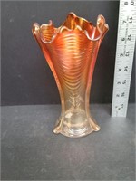 Carnival Northwood Marigold Drapery Vase