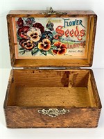 Vintage OAK Recipe/Seed Box