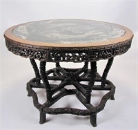 Quality, Vintage Chinese Carved Center Table