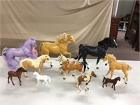 Plastic horses