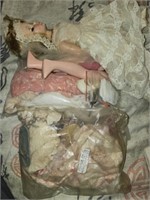 Estate lot of vintage doll items