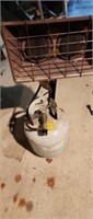 Propane heater with tank about 3/4 full