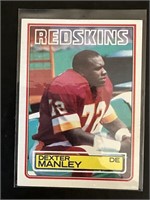 1983 TOPPS NFL FOOTBALL "DEXTER MANLEY" NO. 191