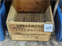 Underwood Typrewriter Crate