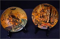 Occupied Japan Hand Painted Plates