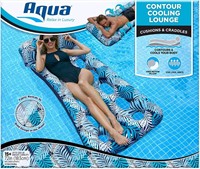 Aqua18-Pocket Inflatable Contour Lounge Pool Float