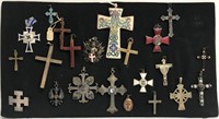 Crucifix Lot. Mixed periods and material.