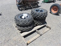 (4) Tires & Rims Off Polaris Ranger w/ Lug