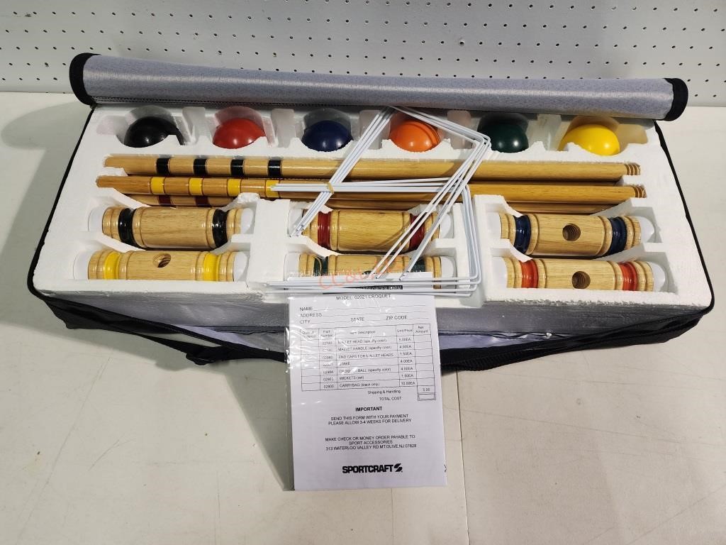 Sportscraft Croquet Set New in Bag