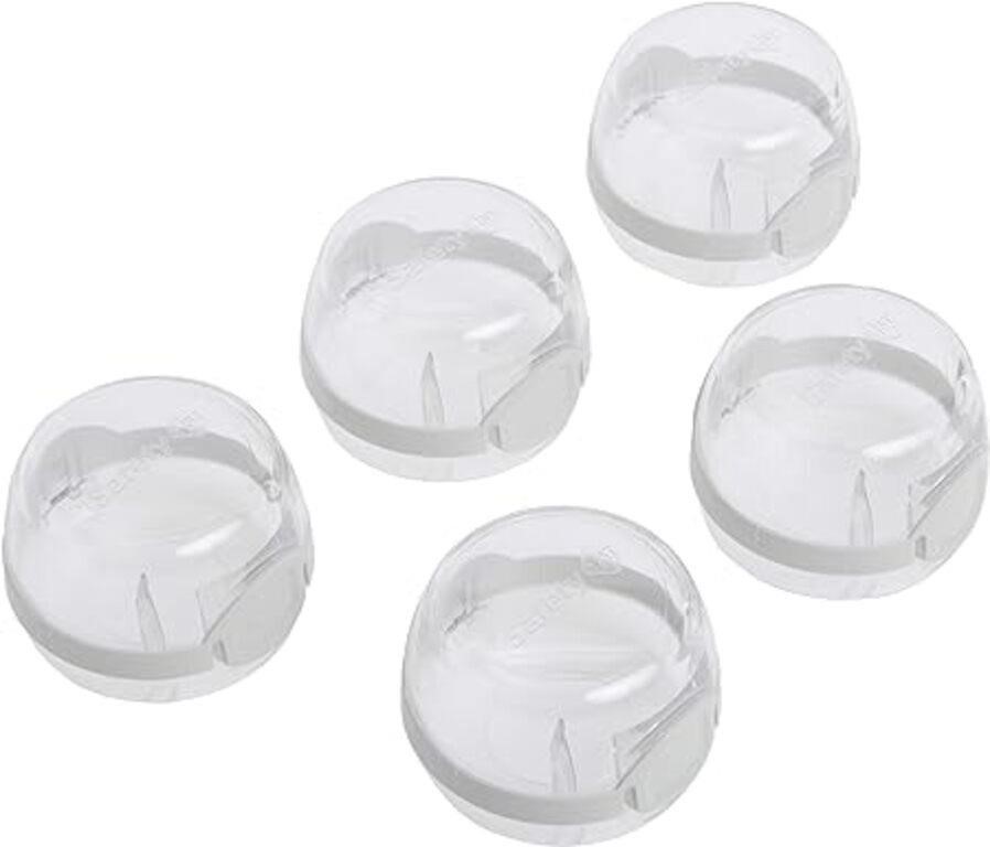 (N) Safety 1st Clear View Stove Knob Covers, 5 Cou