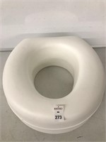 RAISED TOILET SEAT SIZE APPROX 12"