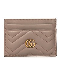 Gucci Rose Calfskin Matelasse GG Marmont Wallet