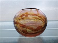 Brian Ashby Hand Blown Glass Bowl -signed
