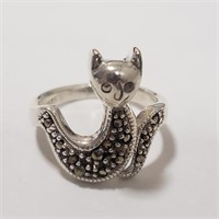 $100 Silver Marcasite Ring