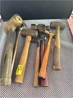 6 ASSORTED HAMMERS
