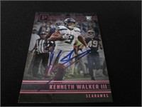 KENNETH WALKER SIGNED ROOKIE CARD WITH COA
