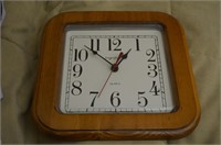 Ingraham Wood Frame Wall Clock