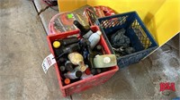 OFFSITE*Crate of Misc Oils and Cleaners, Crate of