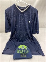 Mesh XL Shirt & Seattle Beanie!