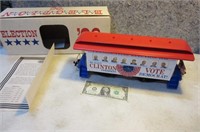 1996 new Re-Elect Bill Clinton Train Car 16"